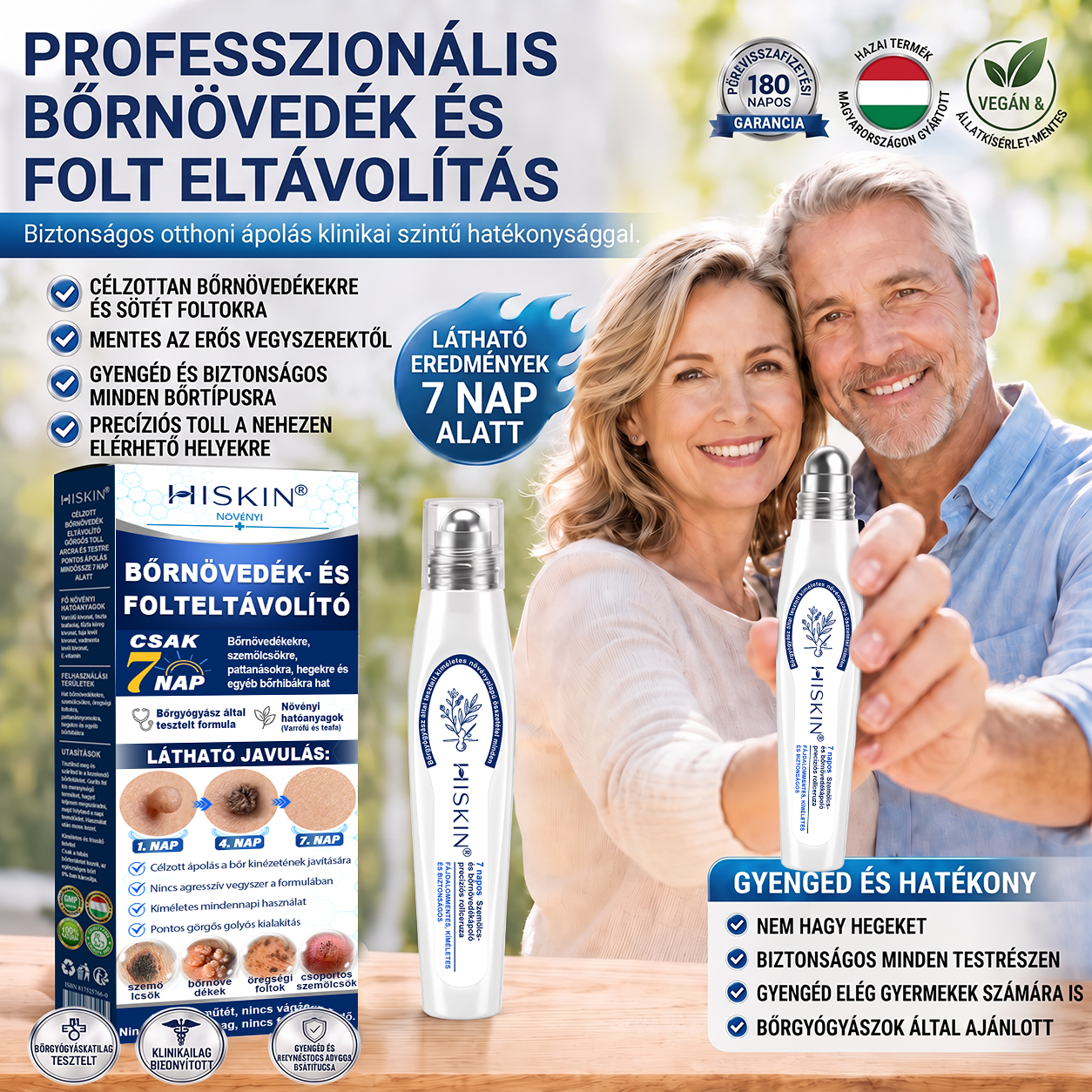 👩‍⚕️👩‍⚕️Hivatalos Márkabolt | 🚢🚢 Hiskin® 7 napos Szemölcseltávolító Roll-on Ápoló Folyadék (Fájdalommentes rollerball technológia, hegek nélkül) 🐬
