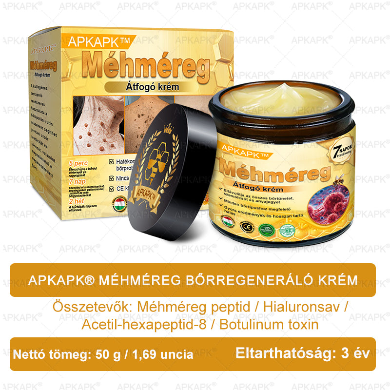 Magyarországon gyártva és szállítva ✨✨ 𝖠𝖯𝖪𝖠𝖯𝖪® Méhméreg tartalmú bőrmegújító krém