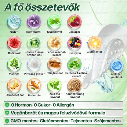 ❤️❤️ Moringa · Berberine × NAD+ 10 az 1-ben GeeLemon® Prémium Nano Mikrotűs Tapasz Napi 1 alkalmazás • Akár már 7 nap után látható változás✨ 💚 Az alakformálás, az energiaszint, az étvágykontroll és az általános jó közérzet mindennapi támogatására