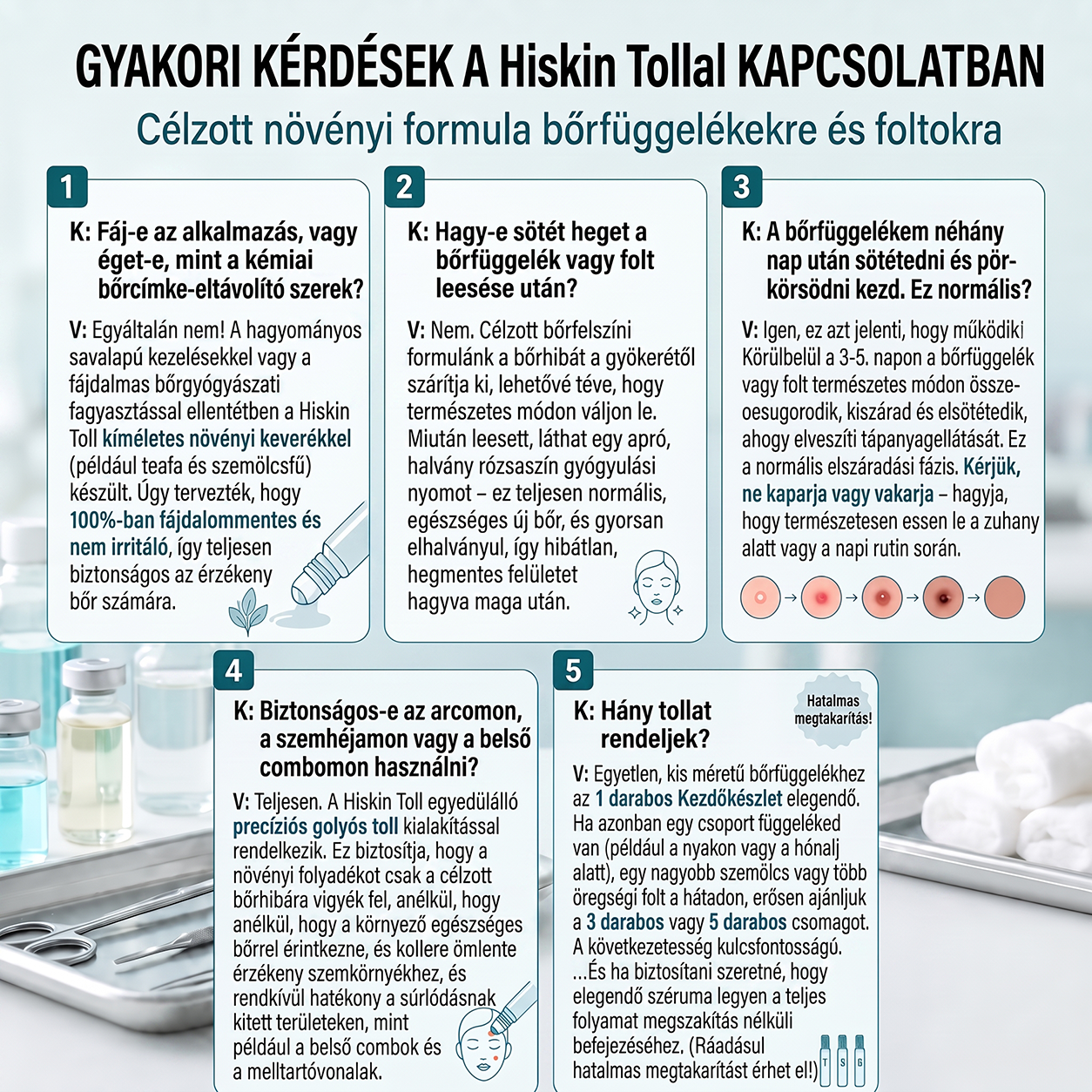 👩‍⚕️👩‍⚕️Hivatalos Márkabolt | 🚢🚢 Hiskin® 7 napos Szemölcseltávolító Roll-on Ápoló Folyadék (Fájdalommentes rollerball technológia, hegek nélkül) 🐬