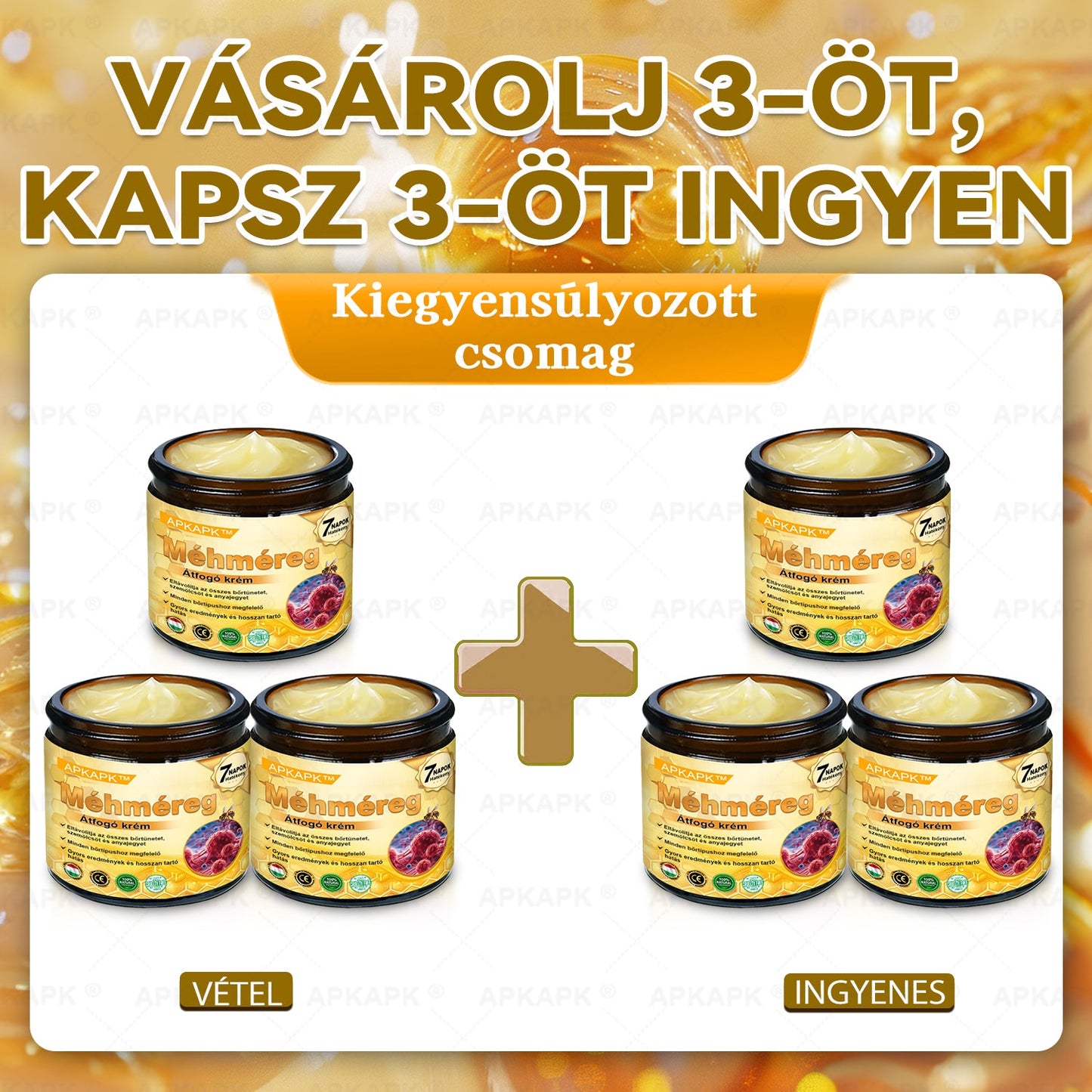 Magyarországon gyártva és szállítva ✨✨ 𝖠𝖯𝖪𝖠𝖯𝖪® Méhméreg tartalmú bőrmegújító krém