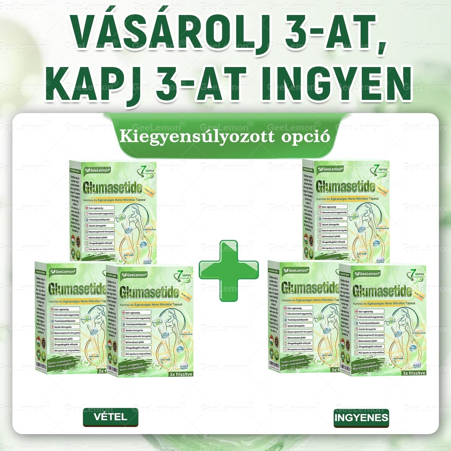 ❤️❤️ Moringa · Berberine × NAD+ 10 az 1-ben GeeLemon® Prémium Nano Mikrotűs Tapasz Napi 1 alkalmazás • Akár már 7 nap után látható változás✨ 💚 Az alakformálás, az energiaszint, az étvágykontroll és az általános jó közérzet mindennapi támogatására