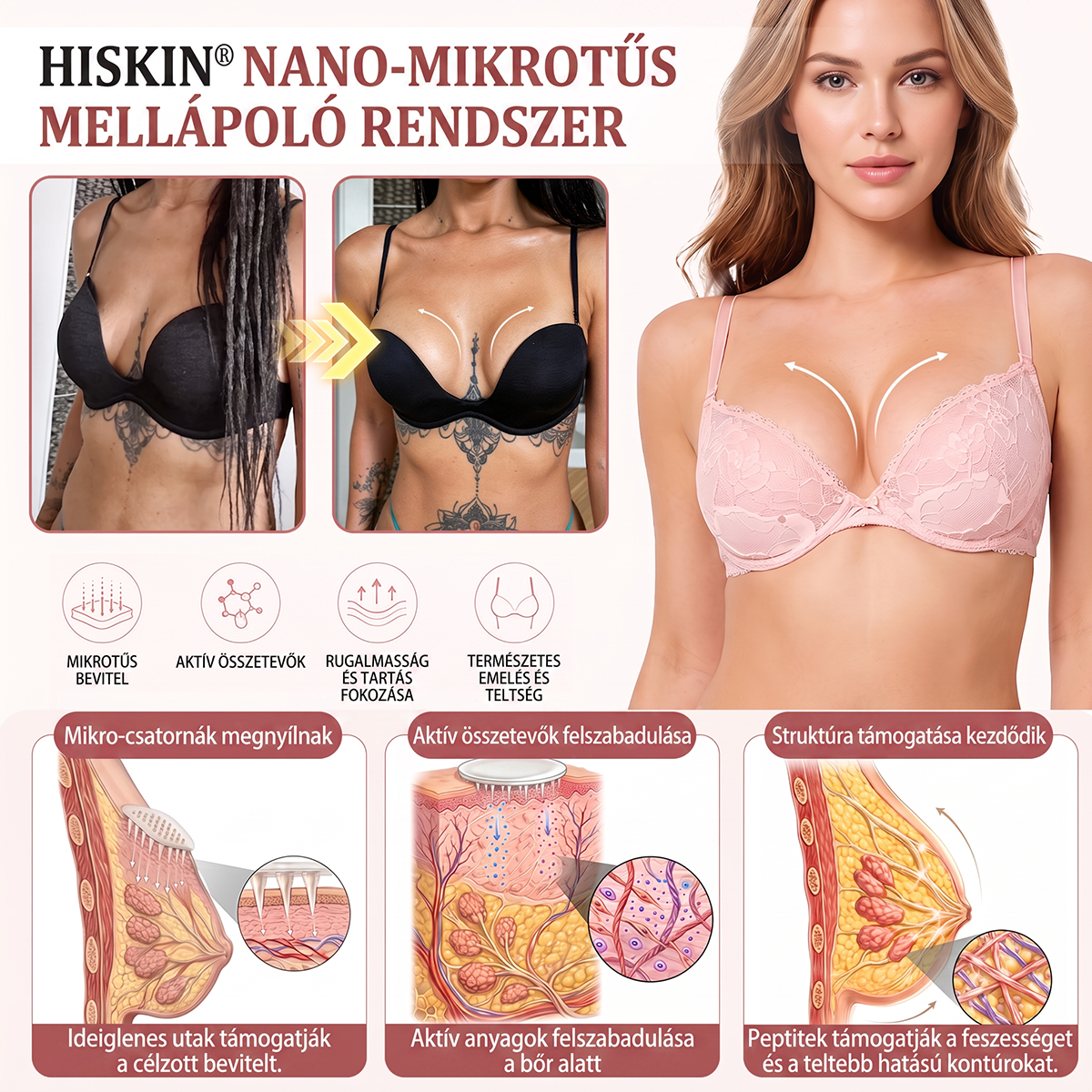 🏅🏅HISKIN® MELLEMELŐ ÉS FESZESÍTŐ MIKROTŰS TAPASZOK