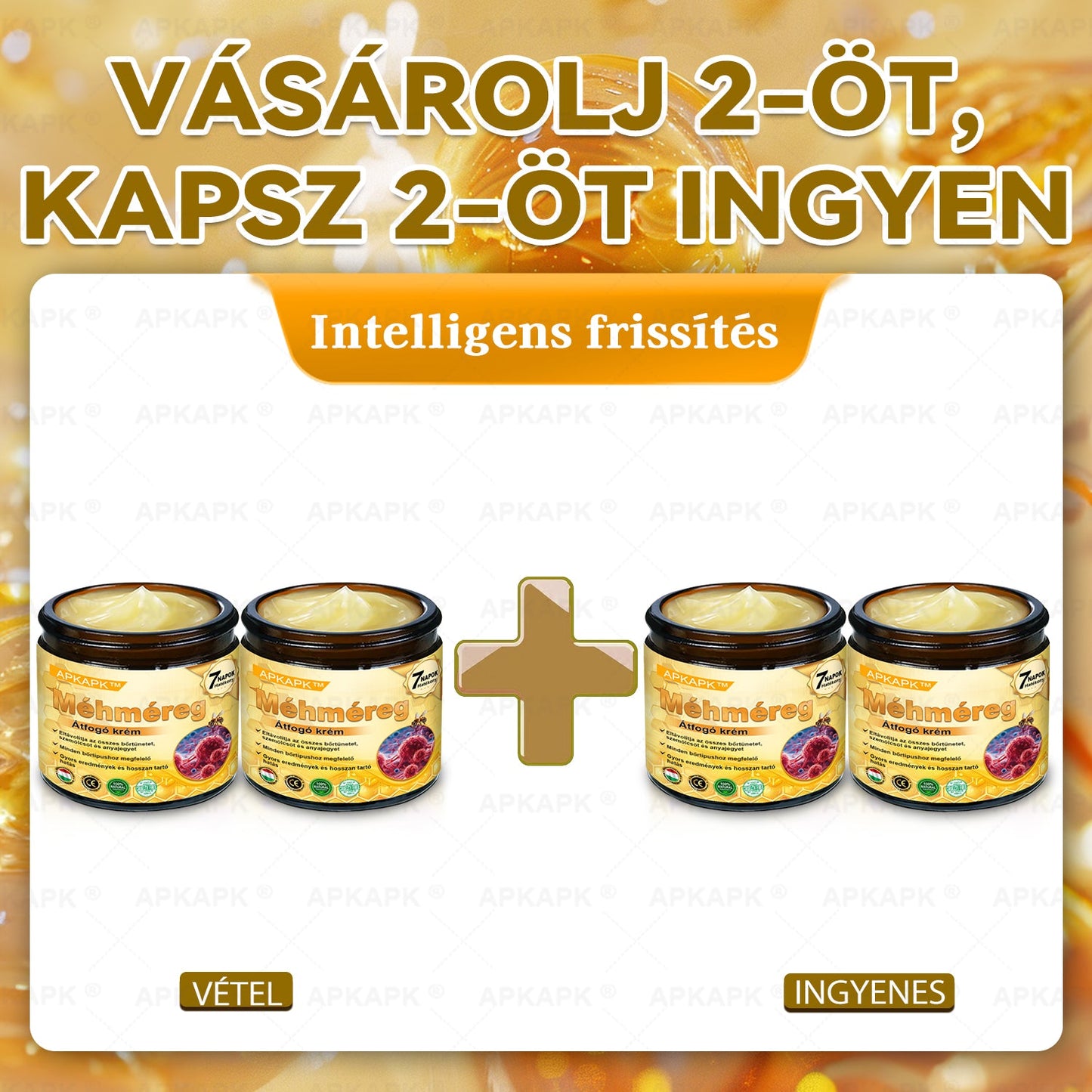 Magyarországon gyártva és szállítva ✨✨ 𝖠𝖯𝖪𝖠𝖯𝖪® Méhméreg tartalmú bőrmegújító krém