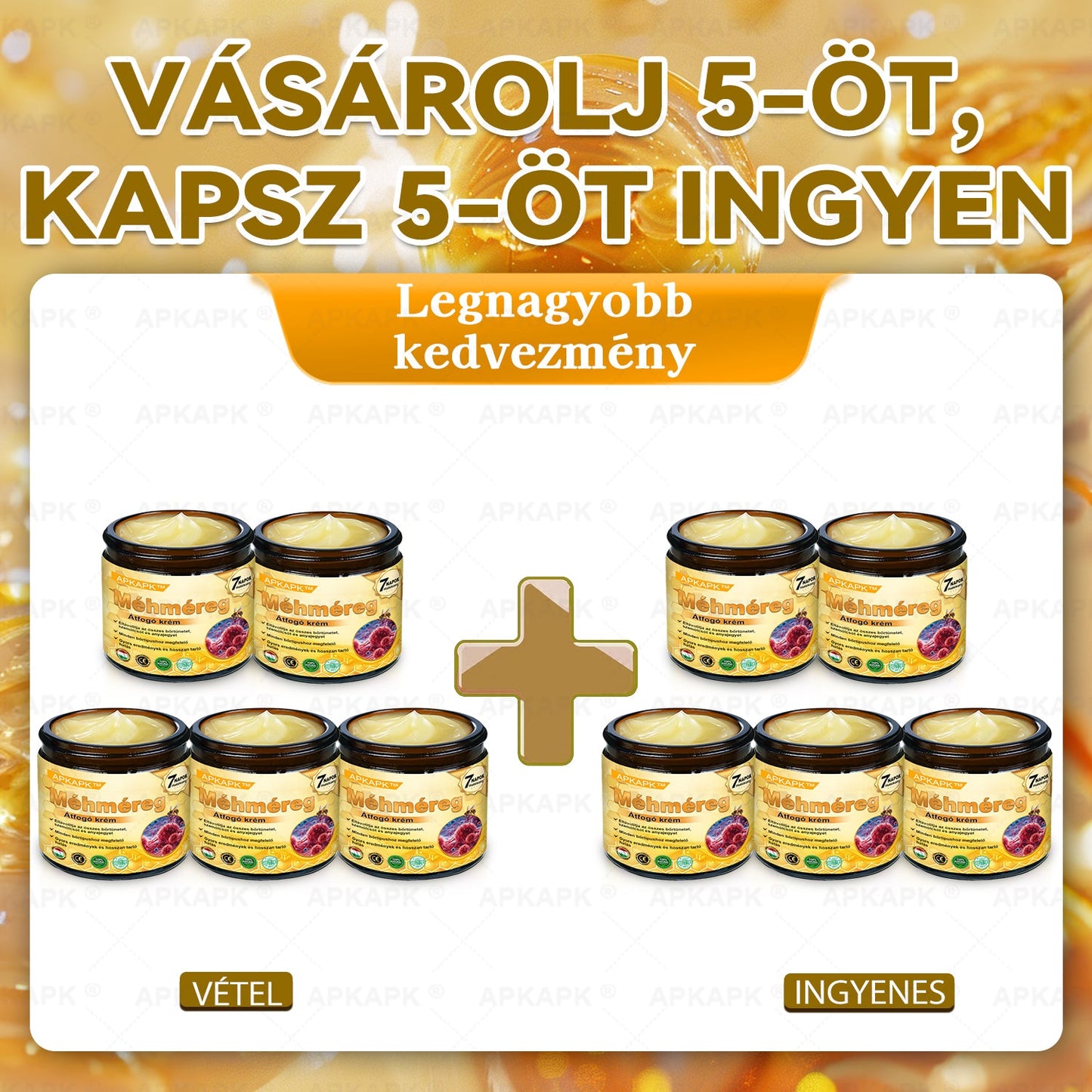 Magyarországon gyártva és szállítva ✨✨ 𝖠𝖯𝖪𝖠𝖯𝖪® Méhméreg tartalmú bőrmegújító krém