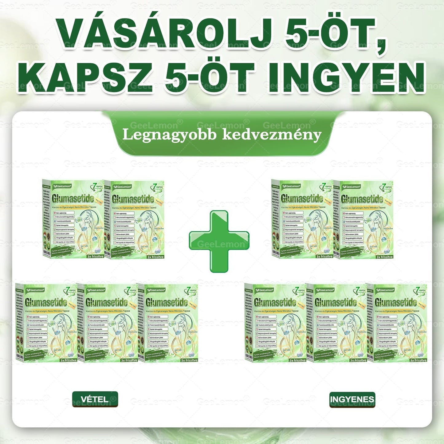 ❤️❤️ Moringa · Berberine × NAD+ 10 az 1-ben GeeLemon® Prémium Nano Mikrotűs Tapasz Napi 1 alkalmazás • Akár már 7 nap után látható változás✨ 💚 Az alakformálás, az energiaszint, az étvágykontroll és az általános jó közérzet mindennapi támogatására